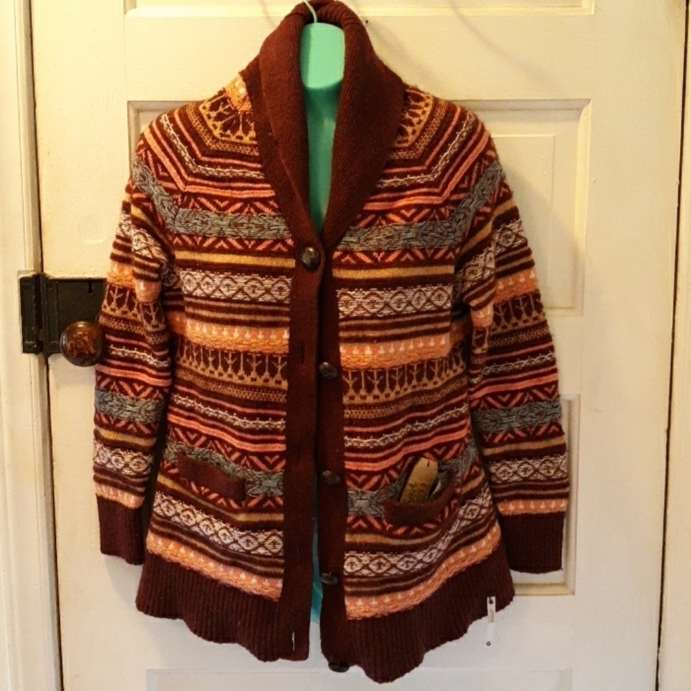 Woolrich cardigan sweater medium